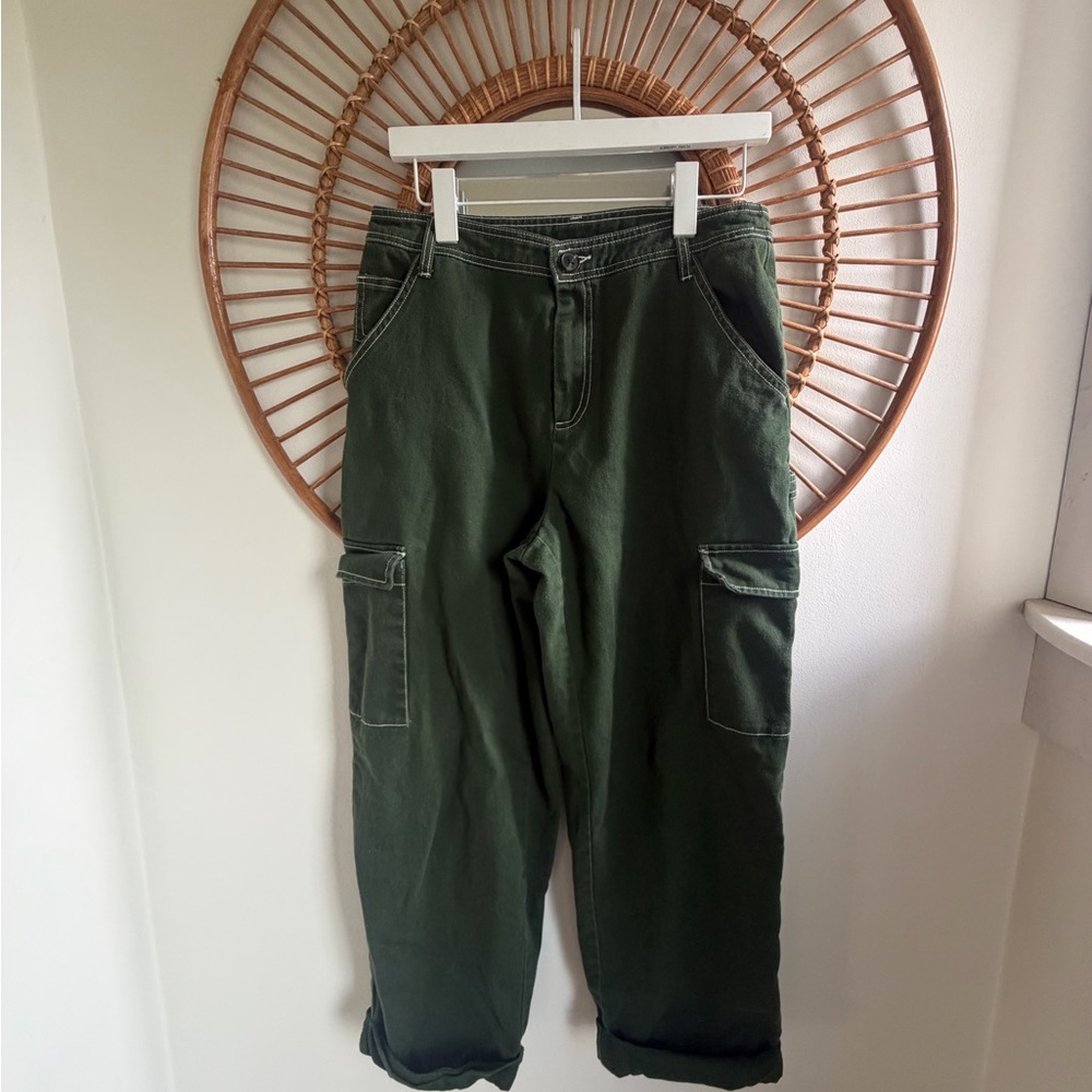Sandy Liang Green Cargo Pants